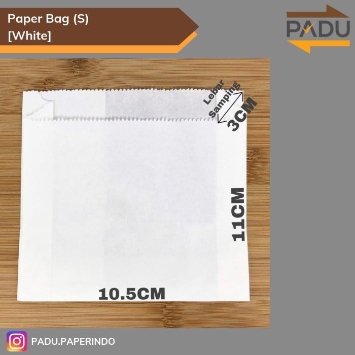 

Ginger- Paper Bag / Kantong Kertas (S) - Kantong Roti / Donut / Snack