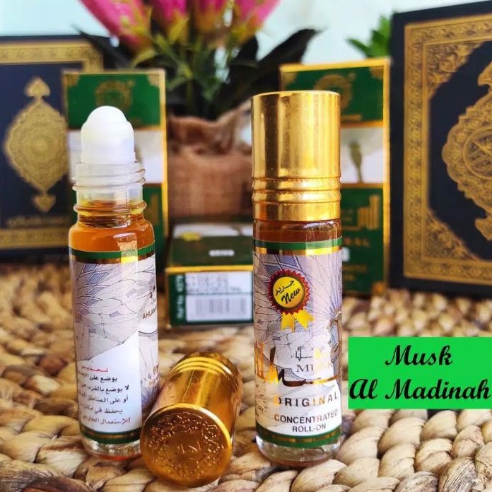 Parfum Arab Attar Musk Madinah Roll On 6ml Non Alkohol Original By Ahlan Perfume Makkah
