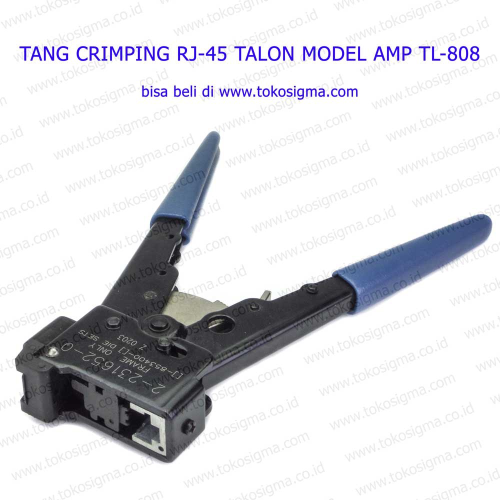 MODULAR PLUG RJ-45 CRIMP STRIP CUT TANG Crimping Tool TL-808 MODEL AMP 2-231652-0