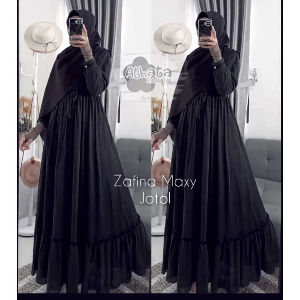 CERUTY READY SUPER JUMBO XXXL [ LD 130 BB 95- 120 KG]GAMIS CERUTY BEBYDOL RENDA /GAMIS REMPEL/ BUSUI-HITAM