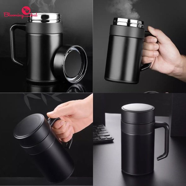 Tumbler Coffee Mug Coffee Tea Cup Stainless Steel 400ml (HN22)