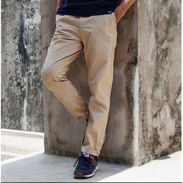 Celana Chinos Panjang SLIMFIT Bahan Katun Strecht Melar 27-38