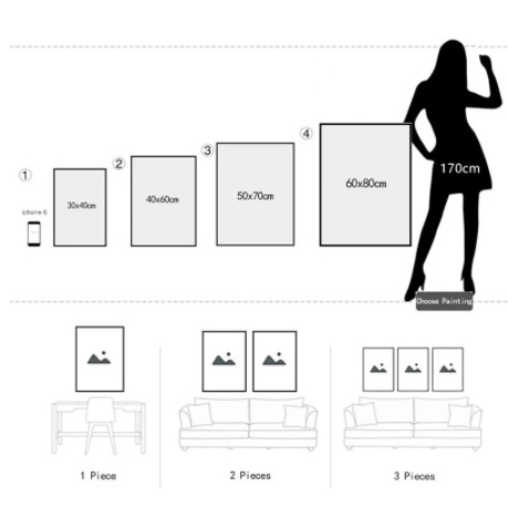 lukisan hiasan dinding geisha jepang design interior minimalis pajangan didinding