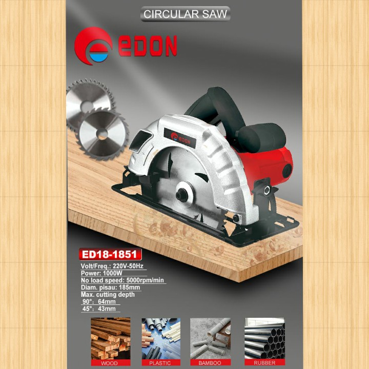 Mesin Potong Kayu Edon ED18-1851 / Mesin Gergaji Kayu / Circular Saw / Mesin Serut Kayu Edon ED-1851