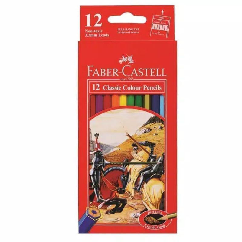 

Pensil Warna Faber Castell Classic 12 warna - Panjang