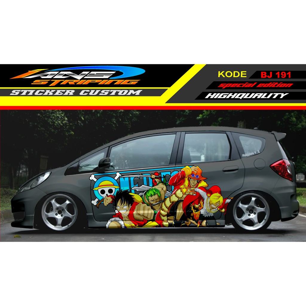 STICKER DECAL MOBIL JAZZ / DECAL STICKER MOBIL HONDA JAZZ , BRIO / STICKER MOBIL / VARIASI MOBIL