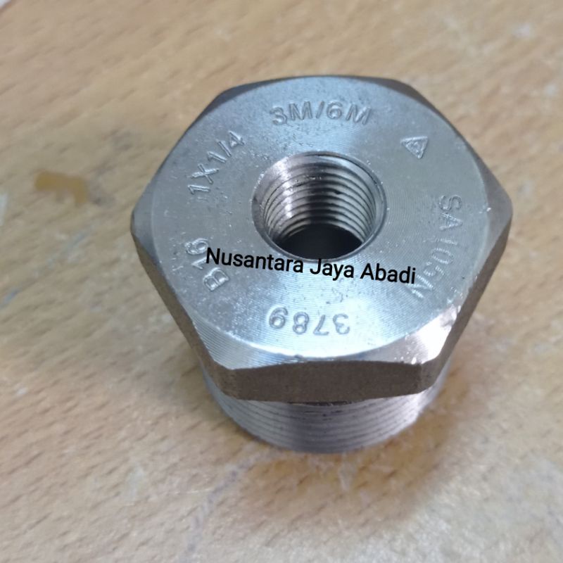 Bushing Vring Vlok Ring Besi A105 NPT 3000 Psi 1 x 1/4 " inchi