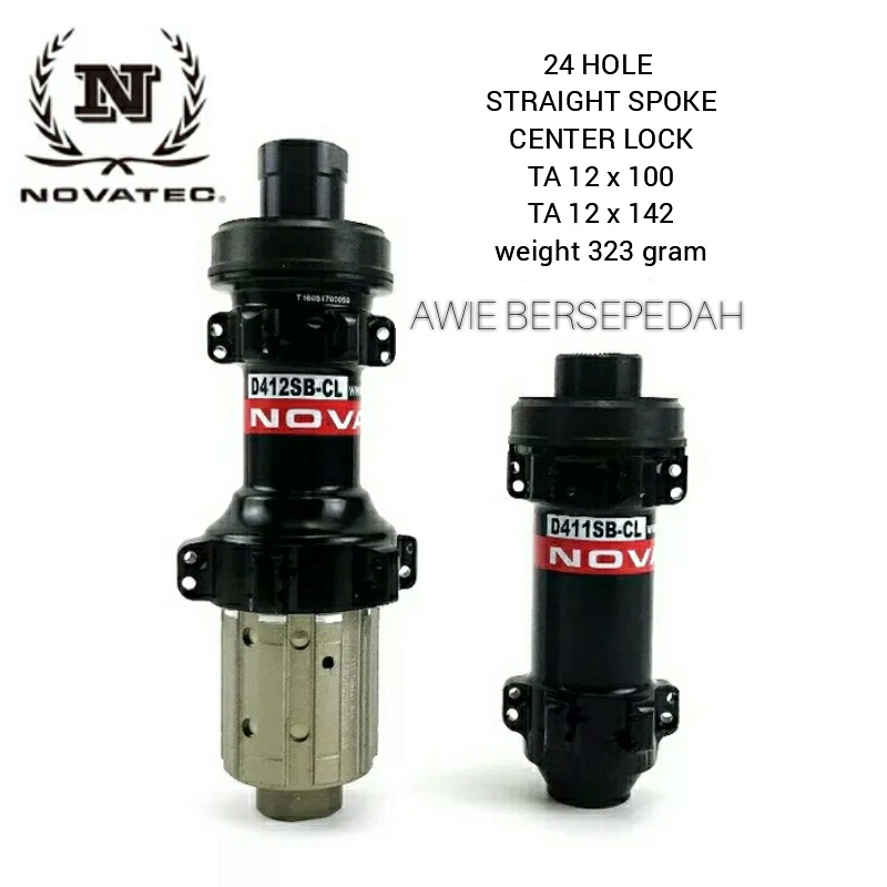 Jual Hub Freehub Novatec Hole Center Lock Ta X X Straight Spoke Thru Axle Shopee