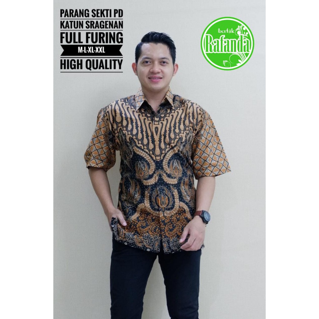 PARANG SEKTI RAFANDA BAJU KEMEJA BATIK SOLO PRIA LENGAN PENDEK PANJANG LAPIS FURING ATASAN BATIK PREMIUM MODERN KATUN HALUS PRABU WARNA 2 SEGI EMPAT  PASOPATI MERAK BIRU WARDANA PRABU  SEKTI MERAH KARYA WARNA MERAK TLOMPO ALDIFA WAYANG BIRU DAUN MELATI