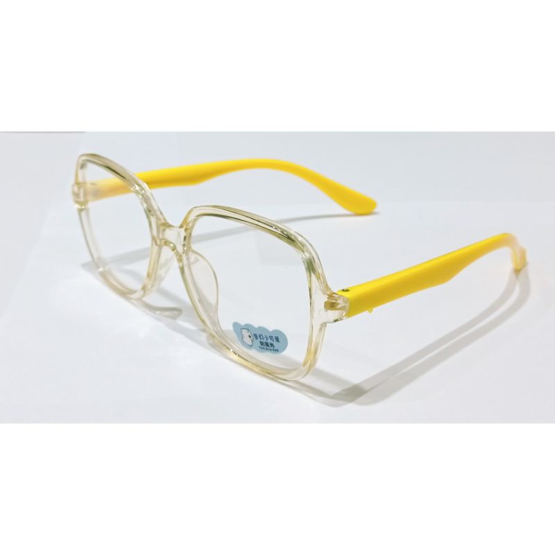 KACAMATA ANAK ANTI RADIASI GAGANG ELASTIS-Bening Kuning