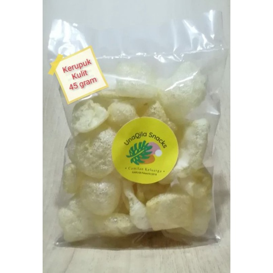 

camilan/makanan ringan kerupuk kulit enak gurih lezat