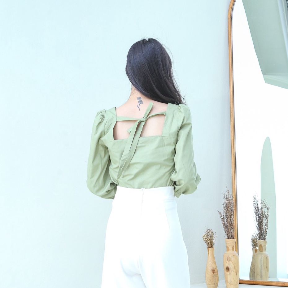 VELOVE - V876 Sora Tied Top - 3 COLORS &amp; 2 SIZE