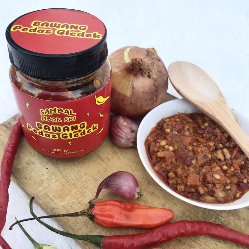 

Sambel Bawang Pedas Gledek 130gr -Sambal Mbok Sri