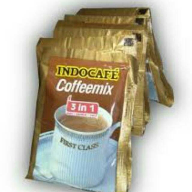 

Indocafe Coffeemix 1 Pak isi 10 renteng 3 in 1 Kopi Gula + Krimer 20 gram 1 renteng isi 10 Sachet