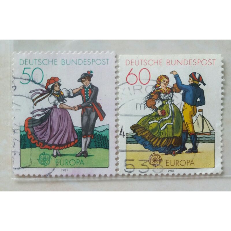 

Perangko Jerman Tahun 1981 Seri Europa (C.E.P.T.) 1981 - Folklore Set Lengkap 2pcs Used