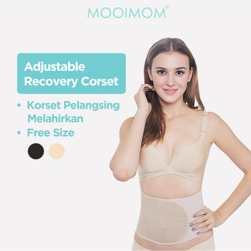 TERLENGKAP MOOIMOM Bamboo Postpartum Belly Band - Korset Melahirkan Normal &amp; Caesar