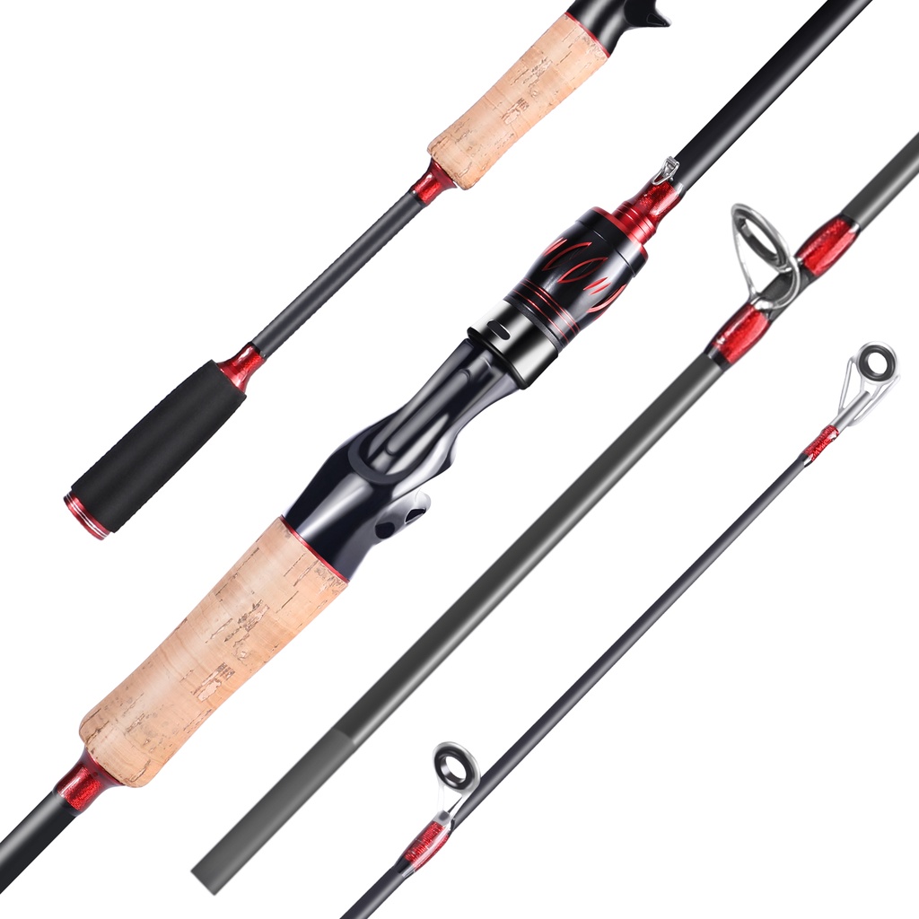 Sougayilang Joran Pancing 1.8/1.65m Casting/Spining Fishing Rod M Power EVA Handle Ultralight Fishing Rod-1.65m casting