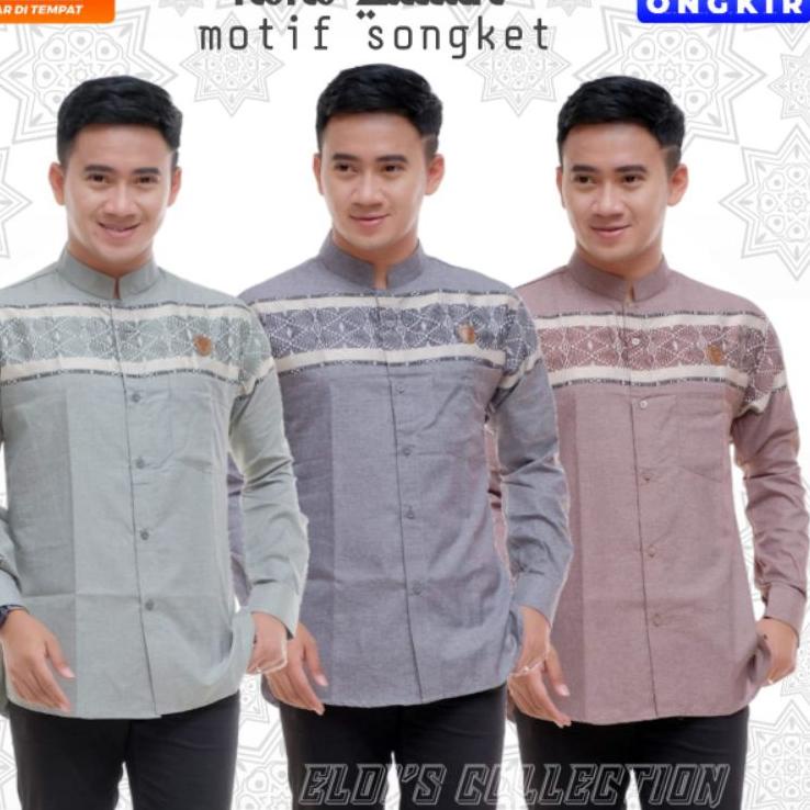 Paling Disukai.. kemeja Koko / Koko pria sultan motif songket