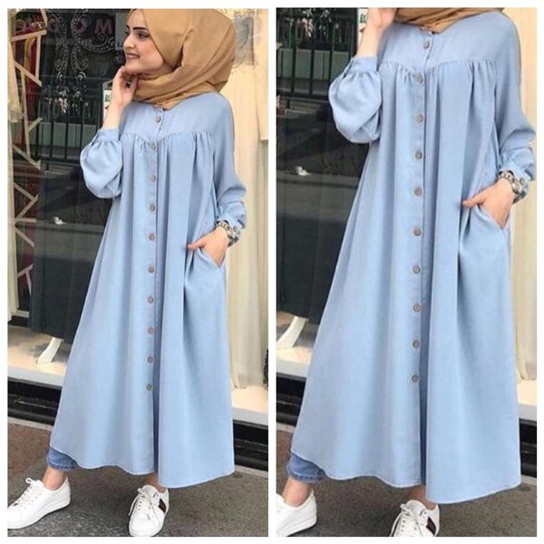 Damai fashion jakarta - baju LONG DRESS muslim gamis wanita KANAYA  - konveksi murah tanah abang