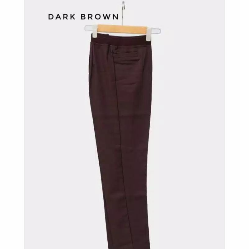 BAWAHAN WANITA WORK PANT CELANA KANTOR-Brown