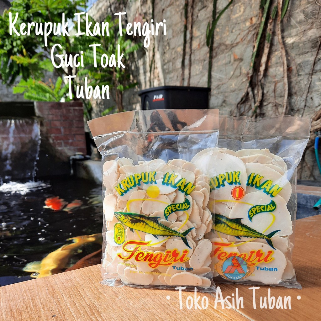 

Kerupuk Ikan Tengiri Guci Toak / Krupuk Ikan Tengiri Guci Toak Tuban (Mentah)