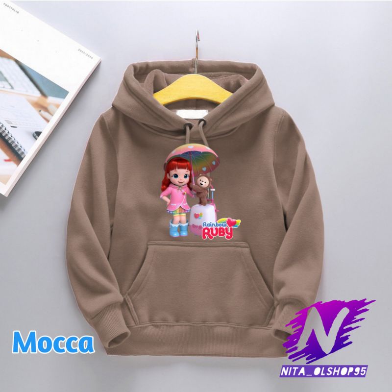 hoodie anak rainbow roby hoodie ruby rainbow