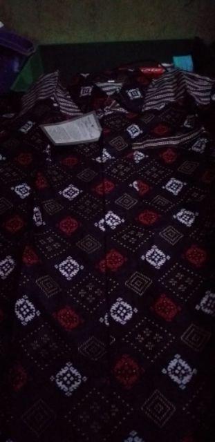 Bswart Batik Hrb026 Kenongo Hem Pendek Padi Pekalongan M L Xl Batik Pria Murah Modern Grosir