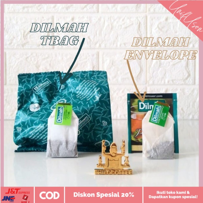 

⭐COD⭐ Teh Dilmah Pure Green Tea Natural 100 saset (100 Foil Enveloped x 2gr)