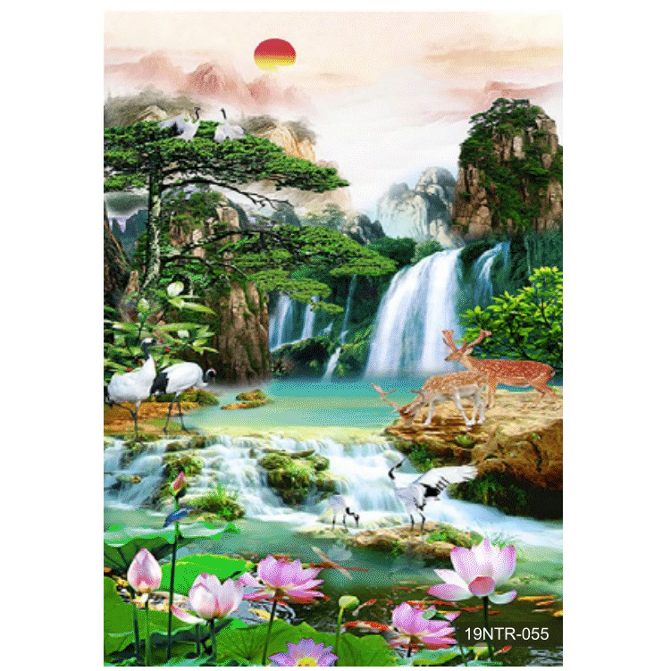 Baru Dekorasi Wallpaper Dinding Custom Gambar Pemandangan Alam 3d Air Terjun 06 Shopee Indonesia