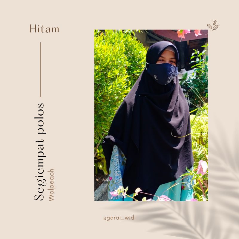 Wolfis grade A // Jilbab Segiempat // Jilbab Segiempat Polos // Jilbab Wolfis Segiempat Polos // Khi