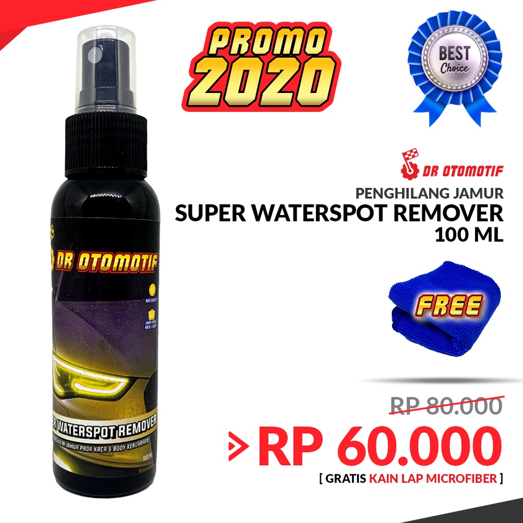 SUPER WATERSPOT Remover Cairan Penghilang Jamr Kaca Jamur Kendaraan Mobil Motor Murah