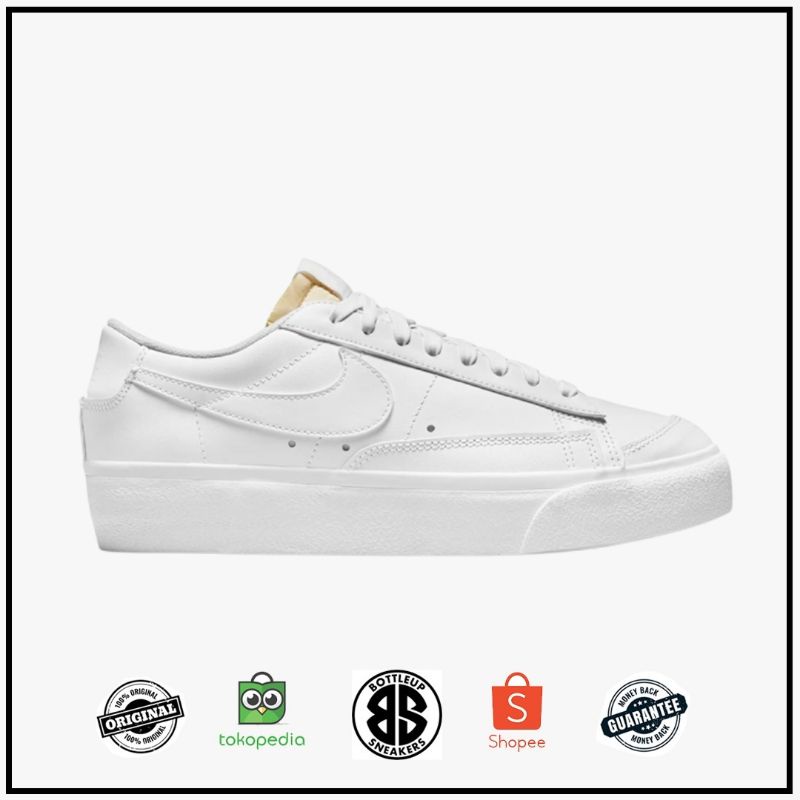 NIKE BLAZER LOW PLATFORM WHITE/WHITE/WHITE/BLACK ORIGINAL