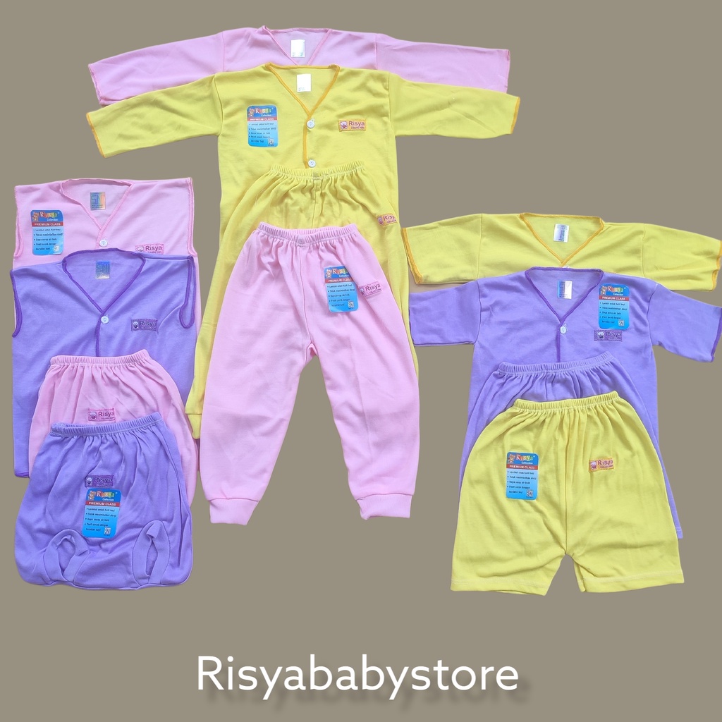 Paket baju bayi cewek 3-6 bulan murah / Pakaian bayi perempuan SNI / Baju bayi cewek/ celana bayi cewek