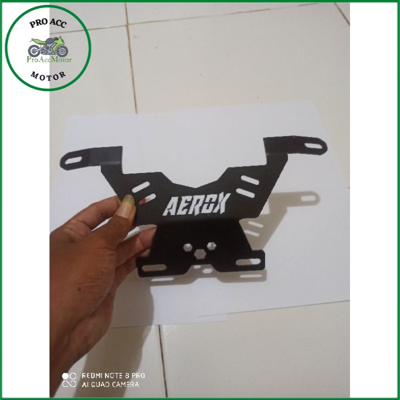 breket bracket dudukan plat nomer AEROX connected 2021