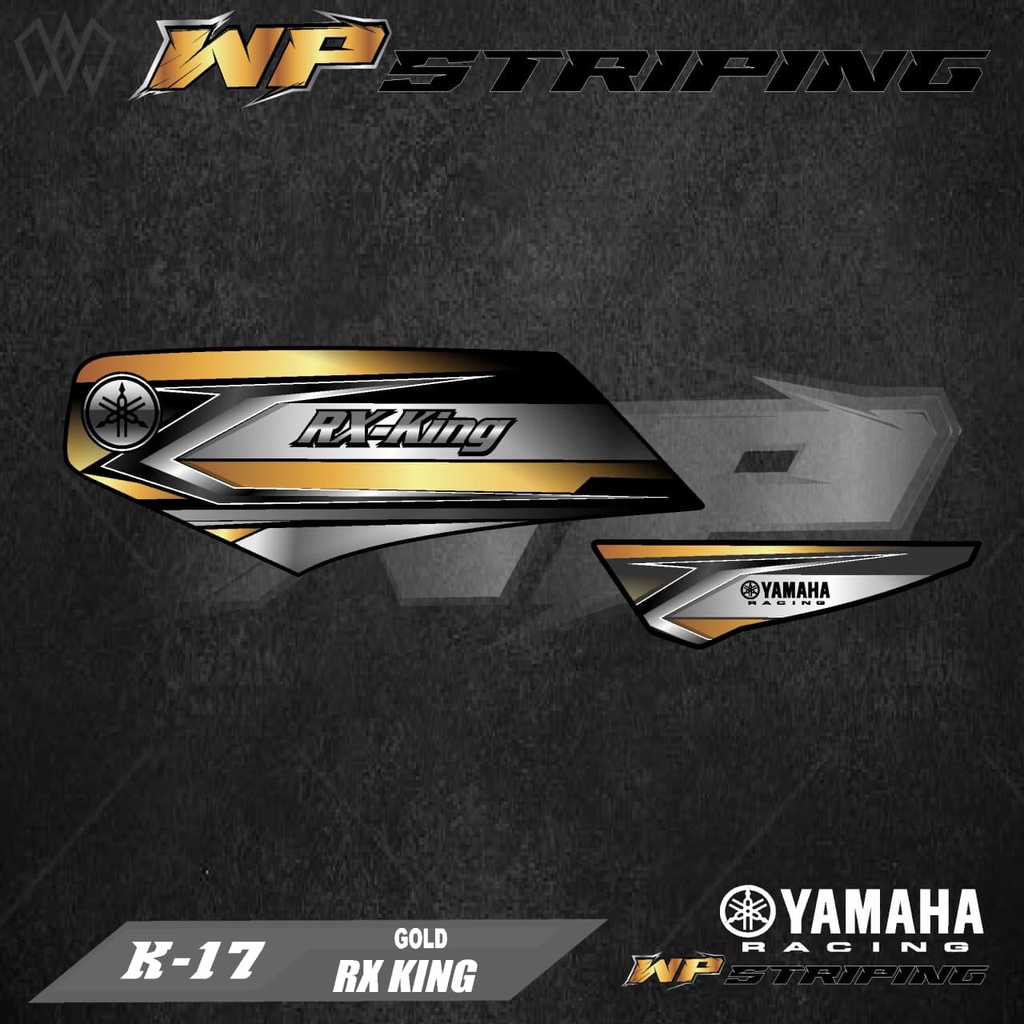 STRIPING RX KING - STIKER VARIASI LIST SKOTLET MOTOR YAMAHA RX KING - K-17