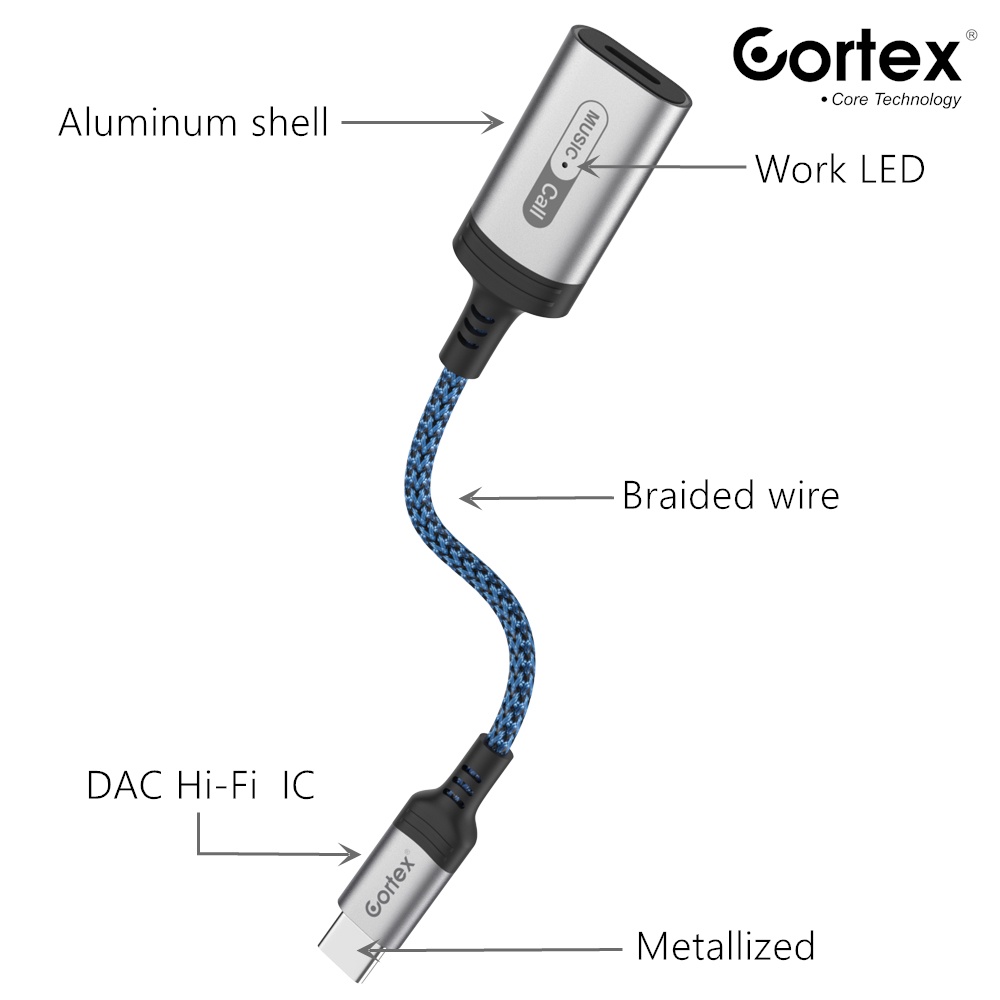 Cortex MH306 Tipe c to Lightning Splitter Type C Adapter Converter / Pad Pro Samsung Google Mac