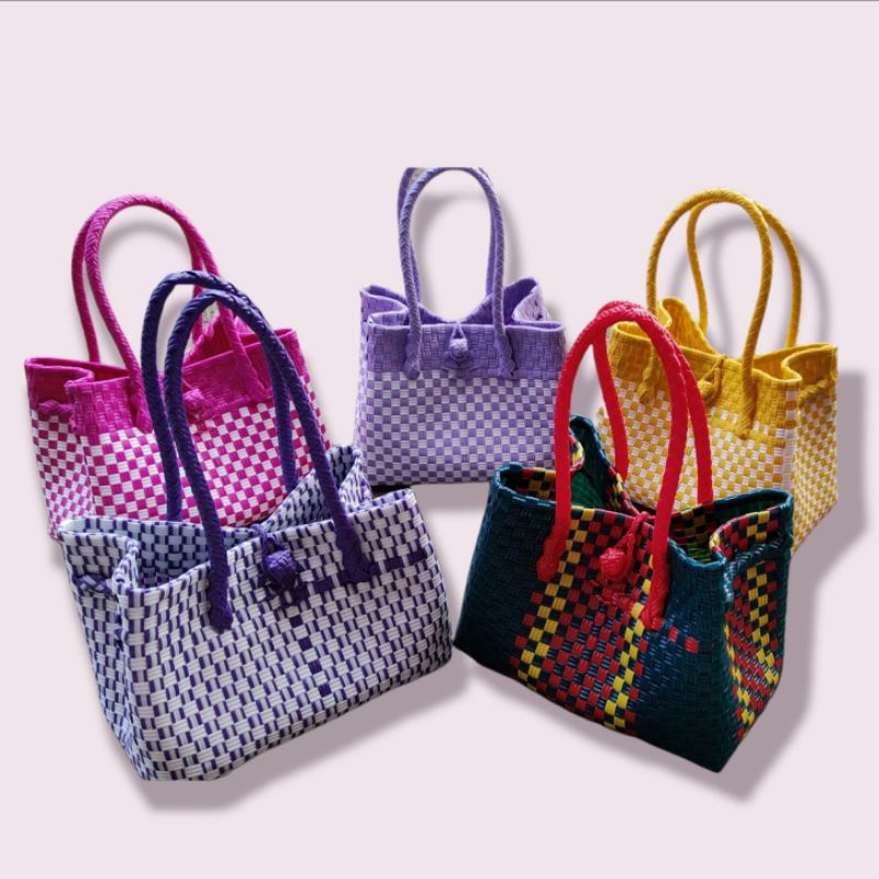 Tas jali/tas anyaman bag paty M  premium / tas anyaman plastik