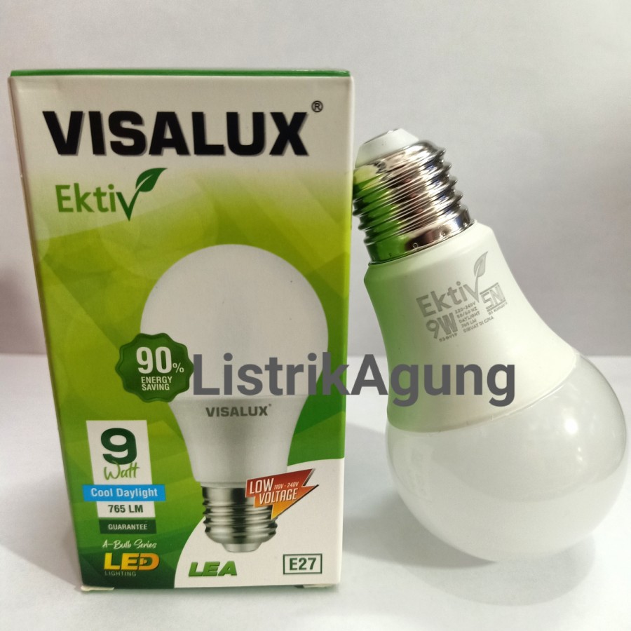 Lampu Led Visalux 9w Putih Grosir Bergaransi SNI