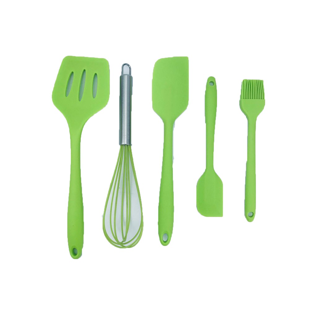 Spatula Silicone / Baking Props / Spatula Set isi 5pcs / Warna Random