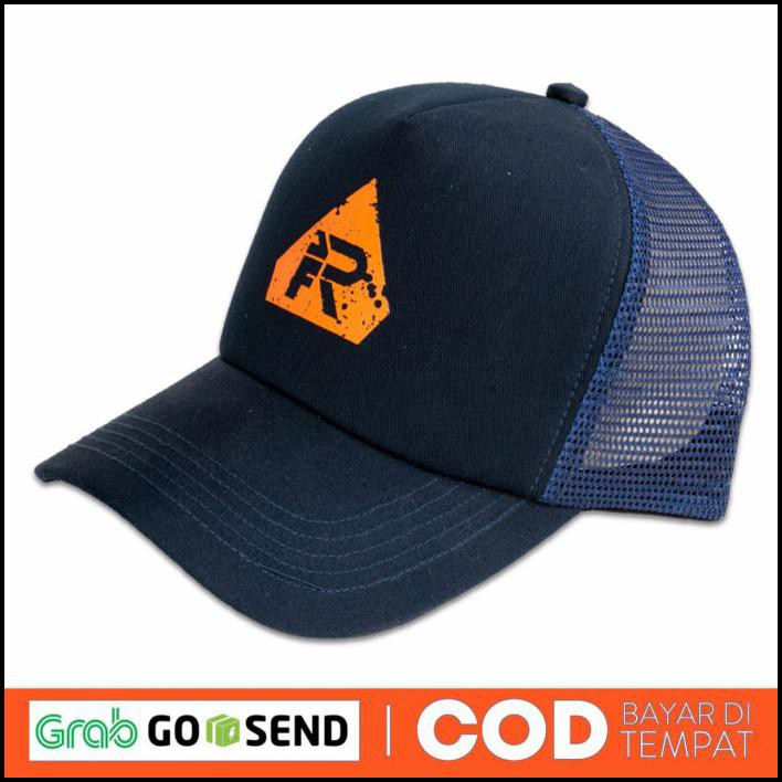Terbaru Topi Pria Baseball Jaring Topi Pria Casual Topi Cowok Original Jfr - Navy Jcap06