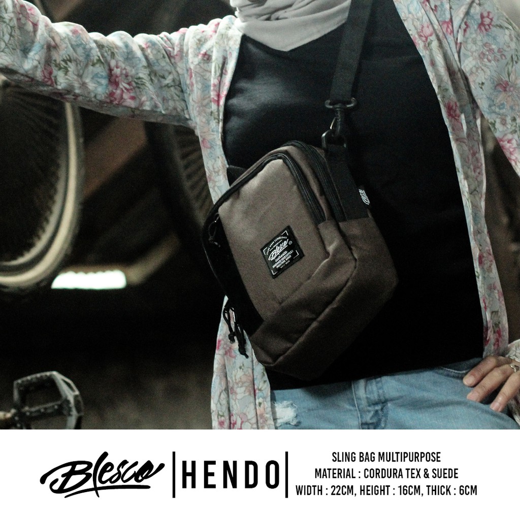 Tas MIni Selempang Wanita Brown Blesco Hendo