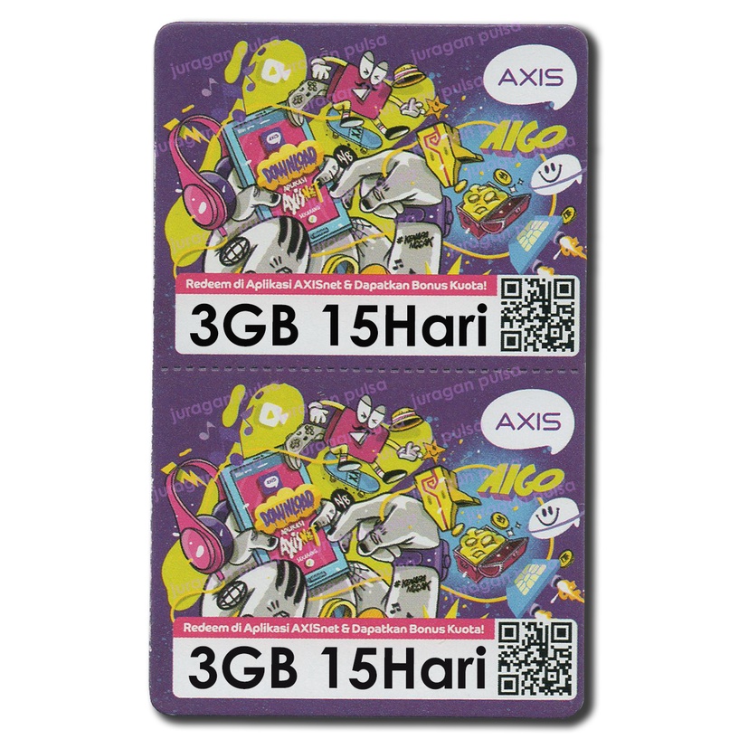 Voucher Axis 3GB 15Hari