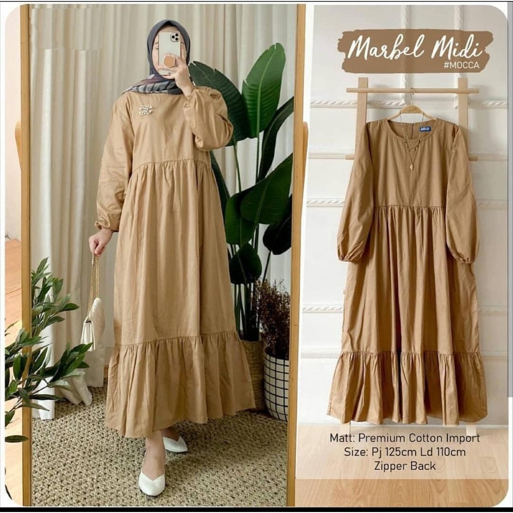 MARBEL MIDI DRESS PREMIUM ORIGINAL