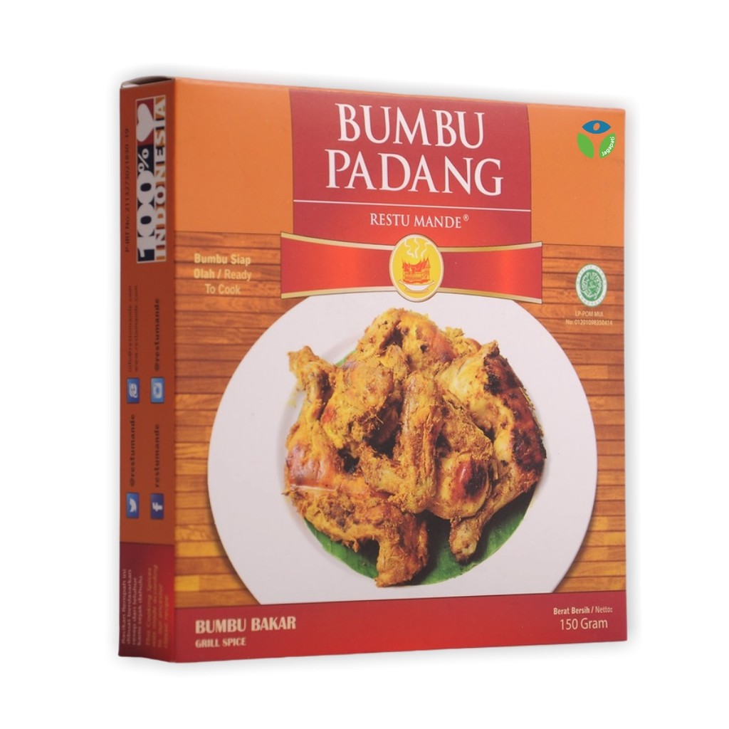 Restu Mande - Bumbu bakar - Bumbu Padang instan - 150gr ...