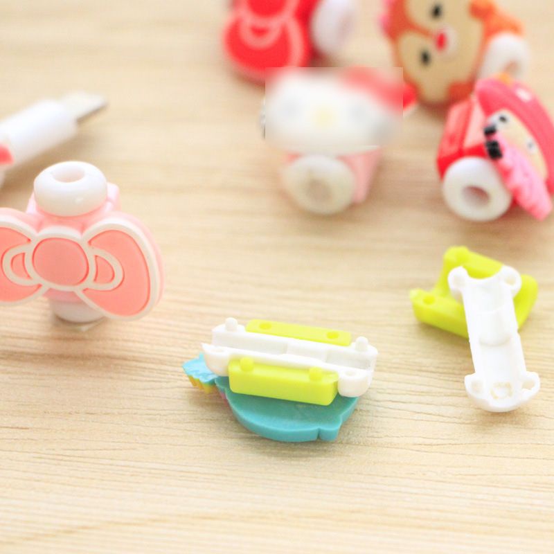 Pelindung Ujung Kabel Karakter Pengaman Cable Cord Protector Cartoon Smart Phone