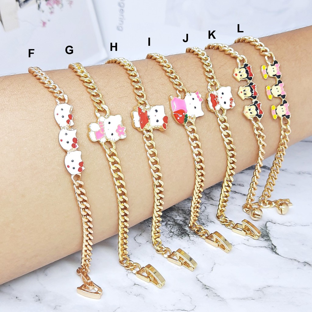 Gelang Anak Fashion Hello Kitty Warna Emas Xuping - BB317