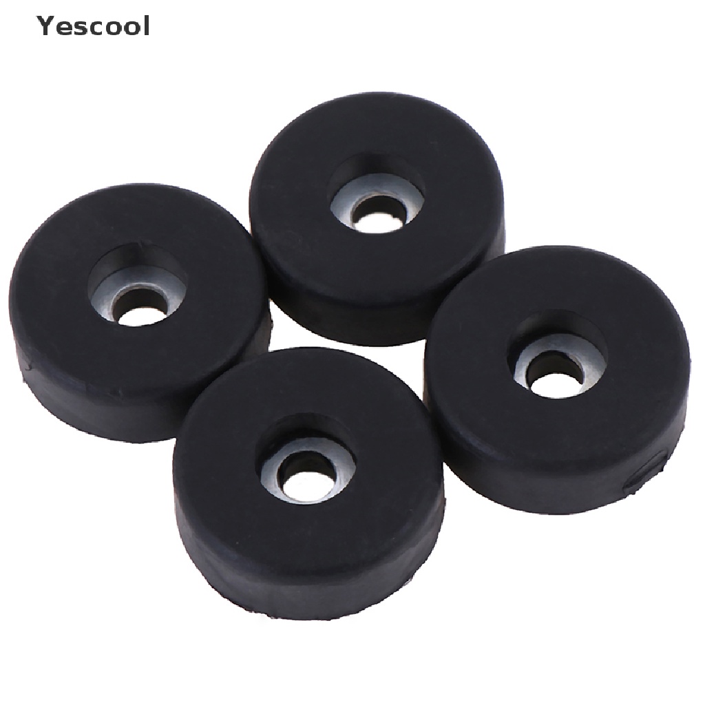 Yescool 4Pcs Pad Bumper Karet Holder Kaki Mesin Cuci Ukuran 30x10mm