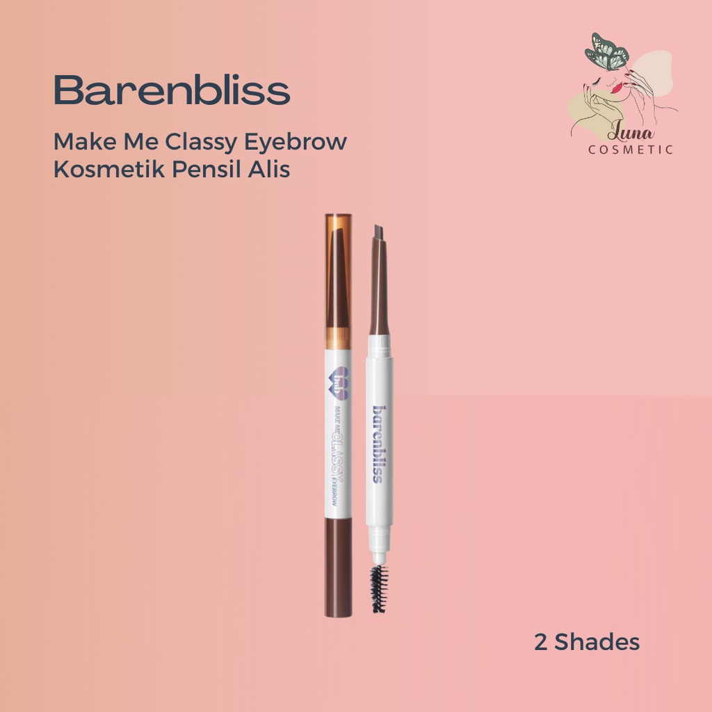 BNB barenbliss Make Me Classy Eyebrow Kosmetik Pensil Alis Korea Make Up Natural Tahan Lama