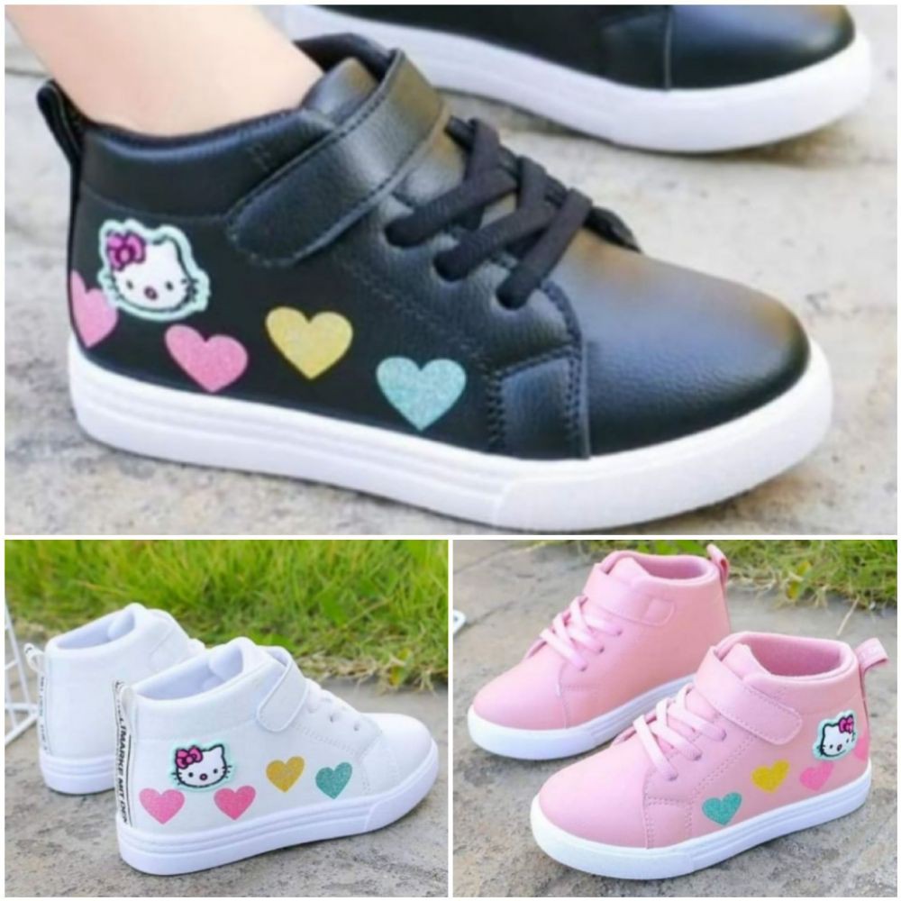 Sepatu sneaker anak tk perempuan model boot