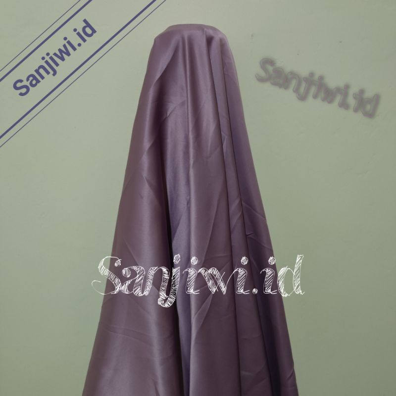 Kain SATIN VELVET PREMIUM / Kain Satin Bridesmaid High Quality-Ungu lavender
